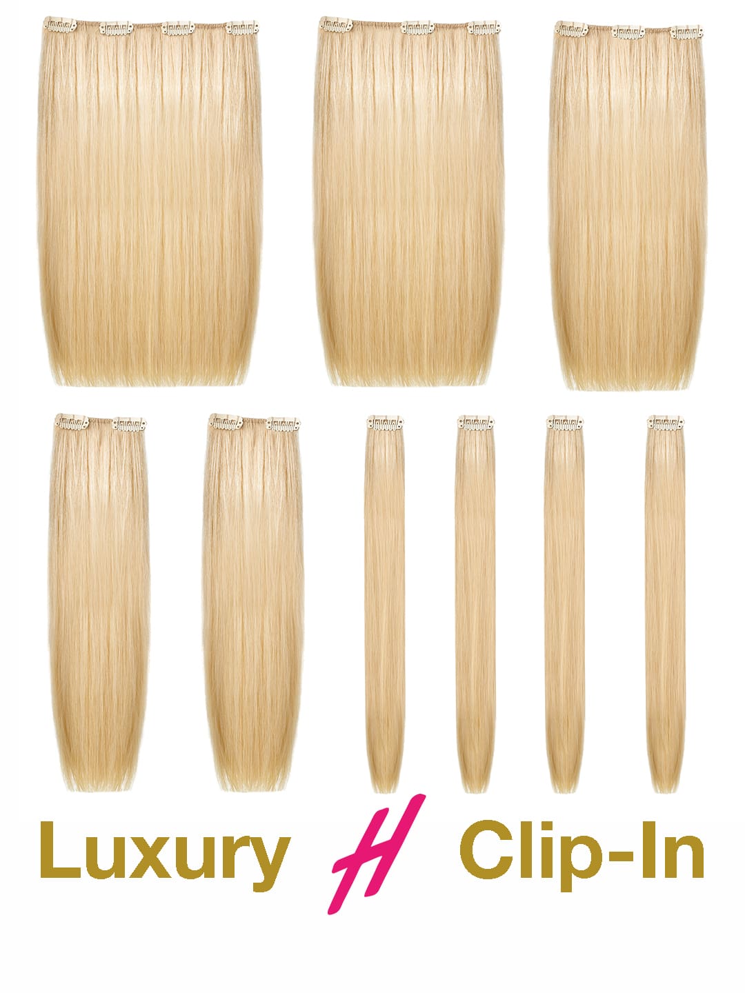 Clip in Extensions - luxury Qualität - Big Volume 9-teilig B14-1001 variant detail image - caeedb5174e0e31cfe4da2353084773d7e0a731ceef9842bdf52dfb264162837