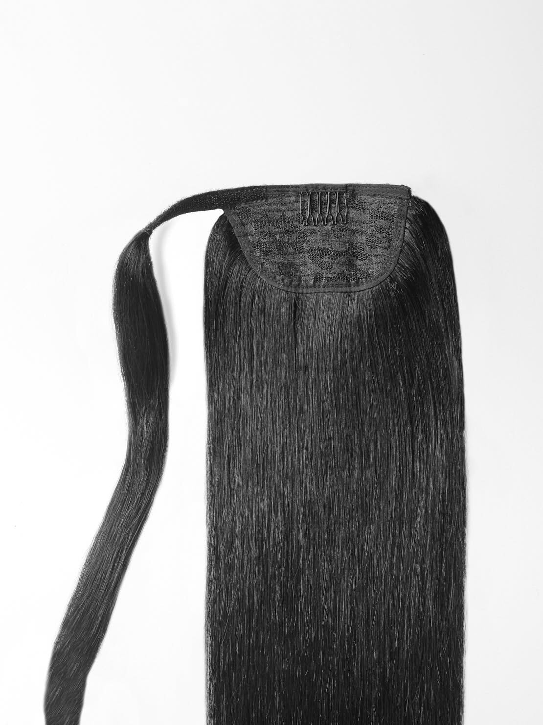 XXL length 65-70cm - Echthaar Ponytail - luxury Qualität - 120 Gramm 1B variant detail image - a996b3bf9f82c8079dd4354f106f3245dc75feb439dea6fa5d8fdb396ddc5cda