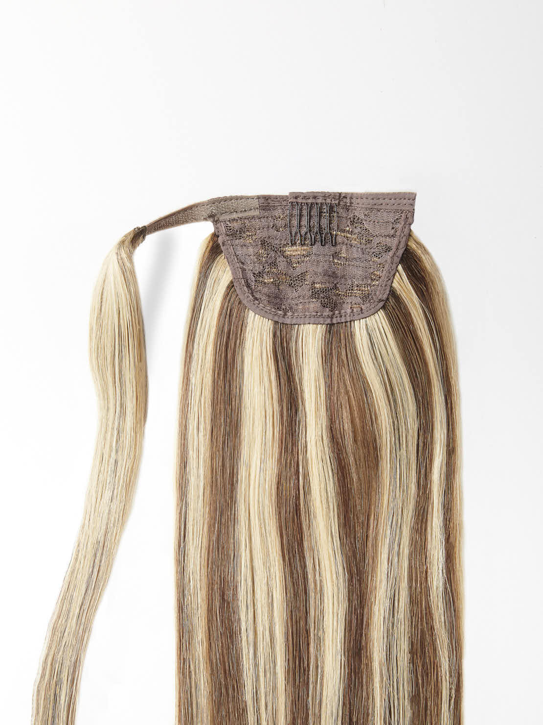 100% Echthaar Ponytail - luxury Qualität M8/26 gesträhnt dunkelblond & Honig Goldblond variant detail image - 3a8c5ded3ebb93990b0c2bf1695d83a48311bf580d74100a6a5f621e06a03376