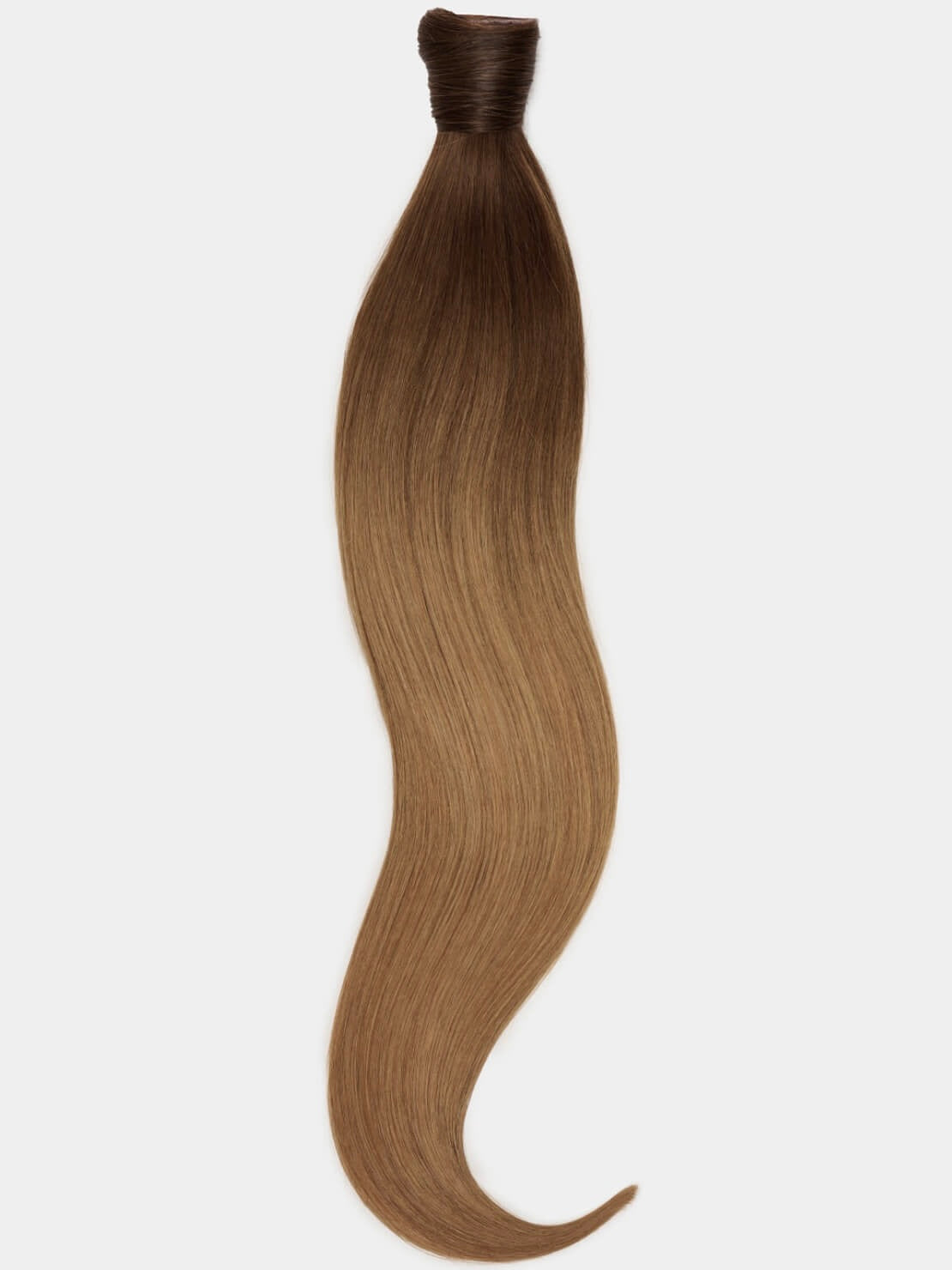 100% Echthaar Ponytail - luxury Qualität T6/27 ombré schokobraun & mittelgoldblond variant detail image - cb800d0869e5d7e941a60aea3a7246e235e91ca90baee8a0242dea884918ec13